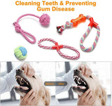 10x Dog Rope Toys Kit Tough Strong Chew Knot Ball Pet Puppy Bear Cotton Toy Bulk