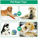 10x Dog Rope Toys Kit Tough Strong Chew Knot Ball Pet Puppy Bear Cotton Toy Bulk