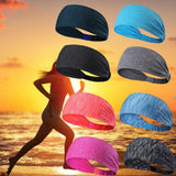 Men Women Sweat Sweatband Headband Yoga Gym Running Stretch Sports Head Band Random Color